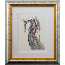 Salvador Dali- Original Color Woodcut on B.F.K. Rives Paper "Heaven Canto 10"
