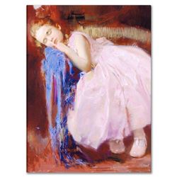 Pino (1939-2010), "Party Dreams" Artist Embellished Limited Edition on Canvas, AP Numbered and Hand 