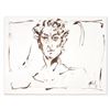 Image 1 : Marta Wiley, "Greek Study" Original Ink Sketch, Hand Signed and Thumb Printed with Certificate of Au