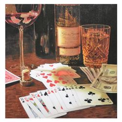 Nobu Haihara, "The Player" Limited Edition Canvas, Signed and with COA.