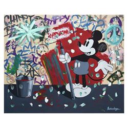 Nastya Rovenskaya- Mixed Media "Mickey's Renovation"