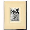Image 1 : George Marlowe, "Cyclist" Framed Hand Signed Fine Art Photography with Certificate of Authenticity