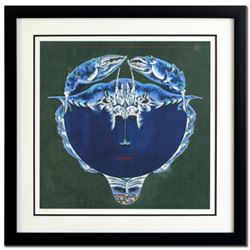 Lu Hong, "Cancer" Framed Limited Edition Giclee, Numbered and Hand Signed with COA.