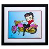 Image 1 : Betty Boop- Sericel "Betty Boop on Motorcycle"