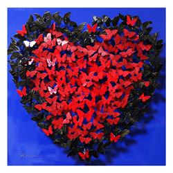 Patricia Govezensky- Original 3D Metal Art "Heart"