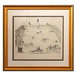 Salvador Dali- Etching with drypoint in colors, "Tienta, 1967"