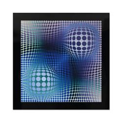 Victor Vasarely (1908-1997), "Feny" Heliogravure Print, Titled Inverso.