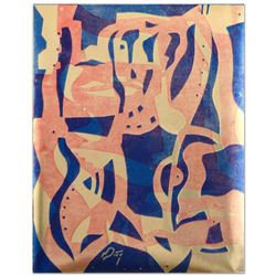 Neal Doty (1941-2016), "Sounder" Original Mixed Media, Hand Signed with Certificate of Authenticity!