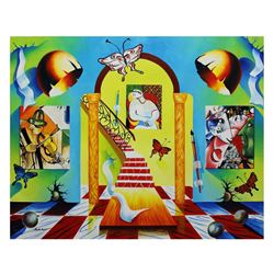 Alexander Astahov- Original Oil on Canvas "Stairway to Chagall Room"