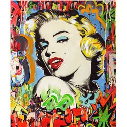 Nastya Rovenskaya- Mixed Media "Marilyn Monroe I"