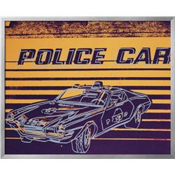 Andy Warhol "Police Car, 1983" Custom Framed XL