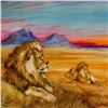 Image 2 : "Pride Of Lions" Limited Edition Giclee on Canvas (36" x 18") by Martin Katon, Numbered and Hand Sig