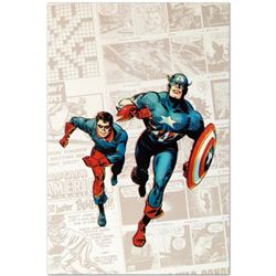 Marvel Comics  Captain America: The 1940s Newspaper Strip  Numbered Limited Edition Giclee on Canvas