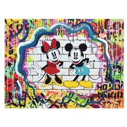 Nastya Rovenskaya- Mixed Media "Mickey & Minnie"