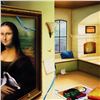 Image 2 : Orlando Quevedo, "Mona Lisa" Limited Edition on Canvas, Numbered and Hand Signed with Certificate of