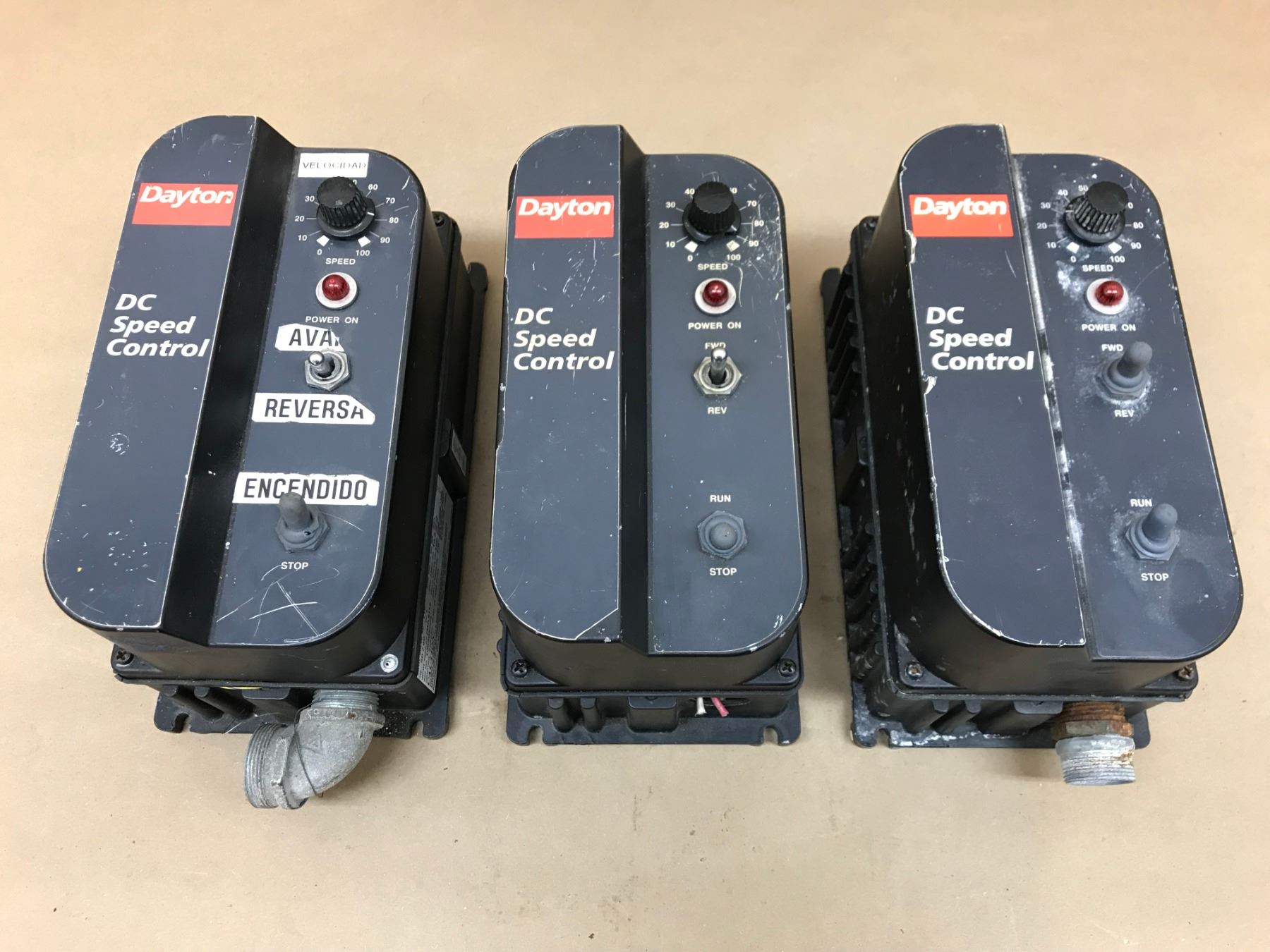 (3) DAYTON 2M171E DC SPEED CONTROL - BTM Industrial