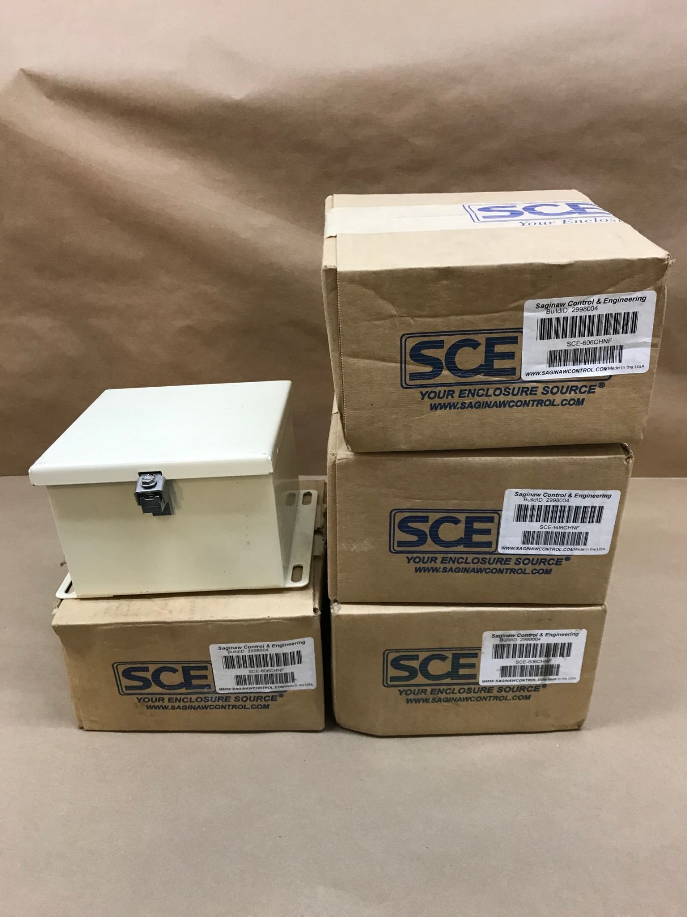 Sce Box LOT OF SCE SCE-606CHNF INDUSTRIAL PANEL ENCLOSURE - BTM Industrial