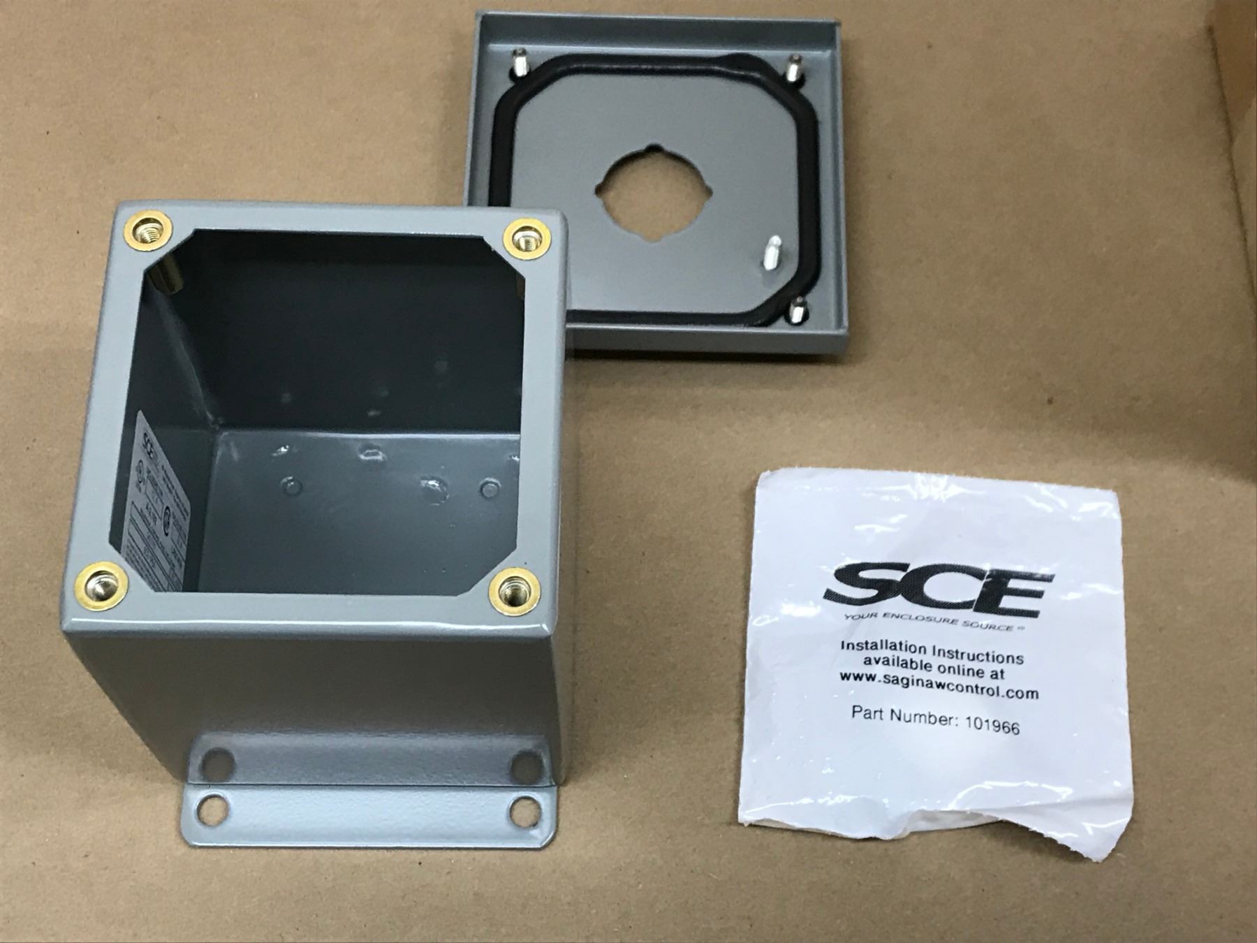 Sce Box LOT OF SCE SCE-1PBX INDUSTRIAL CONTROL PANEL ENCLOSURE - BTM Industrial