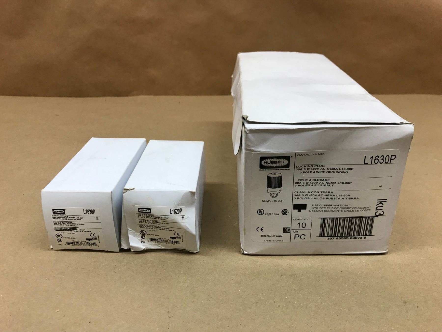 LOT OF HUBBELL L1630P & L1620P LOCKING PLUG - BTM Industrial