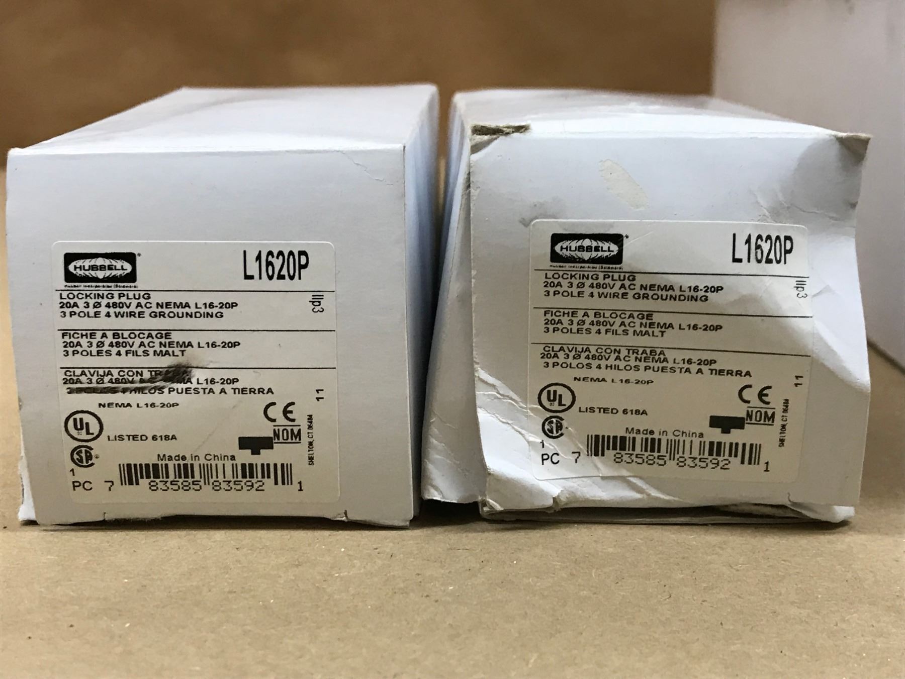 LOT OF HUBBELL L1630P & L1620P LOCKING PLUG - BTM Industrial