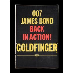 GOLDFINGER (1964) - UK Double-Crown "Style-B" Poster, 1964