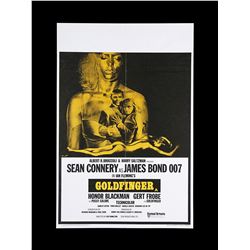 GOLDFINGER (1964) - UK Double-Crown Poster, 1969 Re-Release