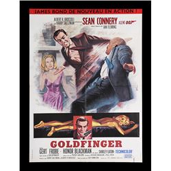 GOLDFINGER (1964) - French Moyenne Affiche, 1964