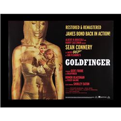 GOLDFINGER (1964) - UK Quad "Park Circus" Poster, 2007 Re-Release
