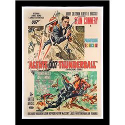 THUNDERBALL (1965) - Linen-backed Italian Two-Foglio, 1965