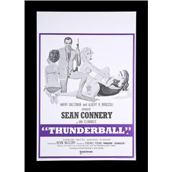THUNDERBALL (1965) - UK Double-Crown Poster, 1973 Re-Release