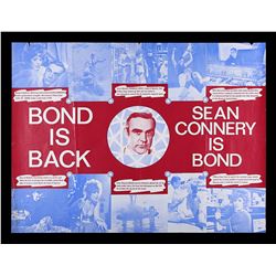 DIAMONDS ARE FOREVER (1971) - UK Marler Haley Quad and Four Double-Crown Posters, 1971