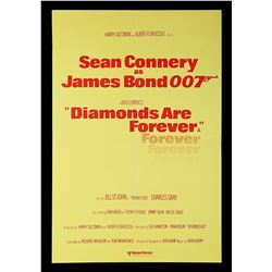 DIAMONDS ARE FOREVER (1971) - UK Double-Crown Poster, 1976 Re-Release