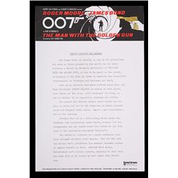 THE MAN WITH THE GOLDEN GUN (1974) - Six UK Press Releases, 1974