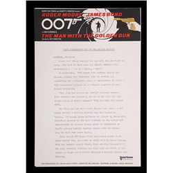 THE MAN WITH THE GOLDEN GUN (1974) - Six UK Press Releases, 1974