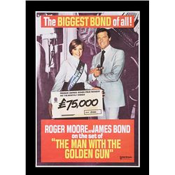 THE MAN WITH THE GOLDEN GUN (1974) - UK "Premium Bond" Poster, 1974