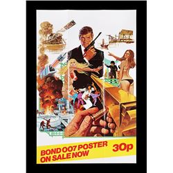 THE MAN WITH THE GOLDEN GUN (1974) - UK Shop Promo Poster, 1974