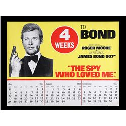 THE SPY WHO LOVED ME (1977) - UK Quad "Calendar Advance" Poster, 1977