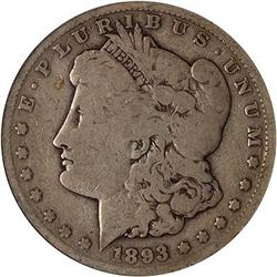 Lot 0251 - 1893-CC Morgan Dollar NGC G4