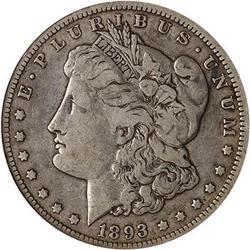 Lot 0252 - 1893-O Morgan Dollar NGC VF20