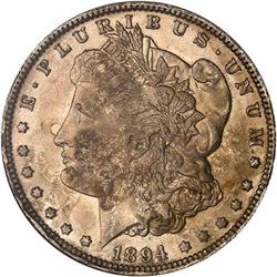 Lot 0255 - 1894-O Morgan Dollar NGC AU55