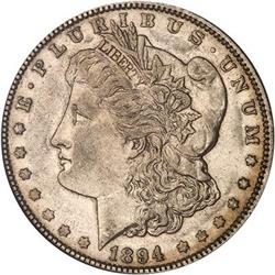 Lot 0256 - 1894-O Morgan Dollar NGC AU53