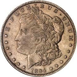 Lot 0258 - 1894-O Morgan Dollar NGC AU50