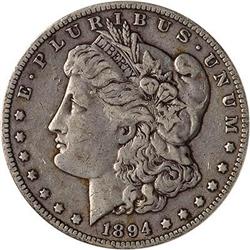 Lot 0261 - 1894-O Morgan Dollar NGC VF25