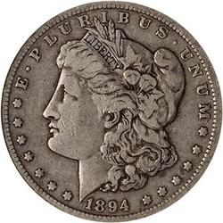 Lot 0262 - 1894-O Morgan Dollar NGC F15