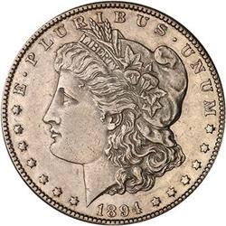 Lot 0263 - 1894-S Morgan Dollar NGC AU58