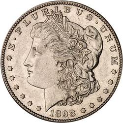Lot 0274 - 1898-S Morgan Dollar NGC AU55
