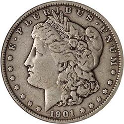 Lot 0284 - 1901 Morgan Dollar NGC VF25