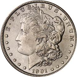 Lot 0288 - 1901-O Morgan Dollar NGC MS65