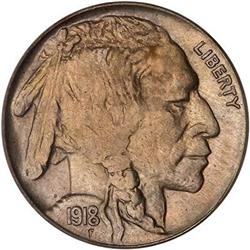 Lot 0884 - 1918-S Buffalo Nickel PCGS MS64