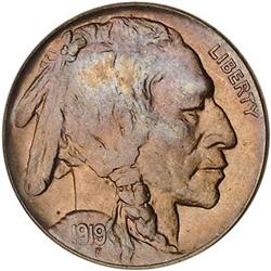 Lot 0886 - 1919-D Buffalo Nickel PCGS MS64